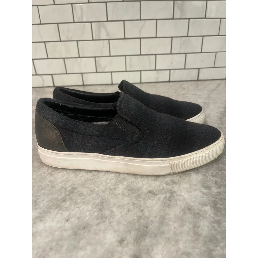 HUGO Hugo Boss Shoes Mens 41 Black Slip On Sneakers Wool Leather 50298486